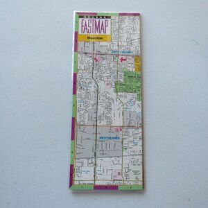 FASTMAP Houston & Vicinity Laminated Map by H.M. Gousha Company